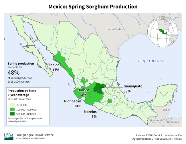 Mexico Spring Sorghum (State level)